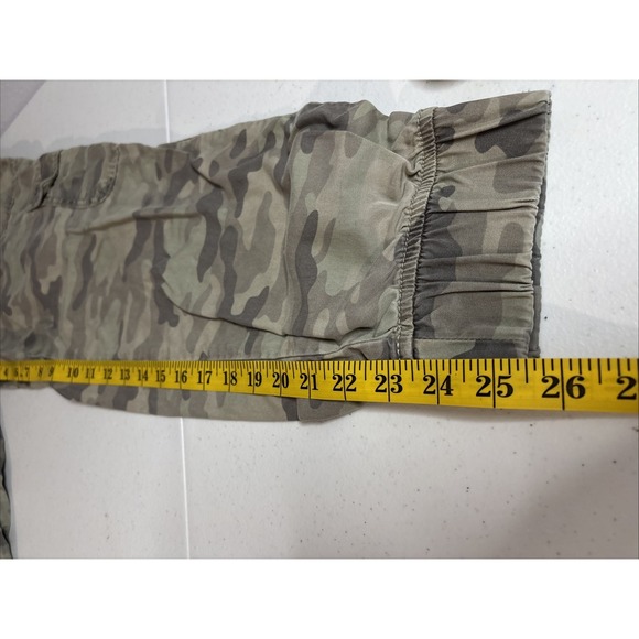 American Eagle Women's Medium Green Camo Cargo Pant Drawstring‎ Waist Jogger - Picture 15 of 16